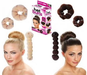 Валики для объёмной причёски "Hot buns" ― Интернет-магазин оригинальных подарков Tuk-i-tuk.ru