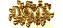 Набор шаров "LOVE" GOLD