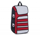 Комикс 3D сумка-рюкзак "Сollege" RED