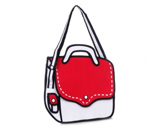 Комикс 3D сумка "MailBag" RED ― Интернет-магазин оригинальных подарков Tuk-i-tuk.ru