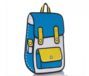 Комикс 3D сумка-рюкзак "BackPack" BLUE ― Интернет-магазин оригинальных подарков Tuk-i-tuk.ru