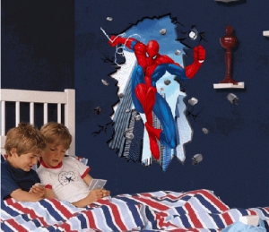 3D стикер "Человек-паук"  ― Интернет-магазин оригинальных подарков Tuk-i-tuk.ru