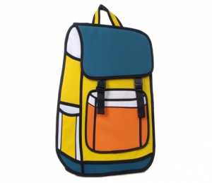 Комикс 3D сумка-рюкзак "Satchel" YELLOW