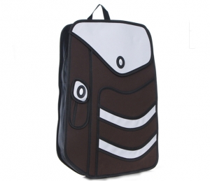 Комикс 3D сумка-рюкзак "ZigZak" BROWN ― Интернет-магазин оригинальных подарков Tuk-i-tuk.ru
