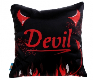 Подушка "Devil " ― Интернет-магазин оригинальных подарков Tuk-i-tuk.ru