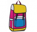 Комикс 3D сумка-рюкзак "Satchel" PINK