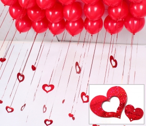 Украшение шаров "Красные сердца" ― Интернет-магазин оригинальных подарков Tuk-i-tuk.ru