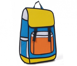 Комикс 3D сумка-рюкзак "Satchel" BLUE ― Интернет-магазин оригинальных подарков Tuk-i-tuk.ru