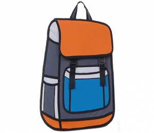 Комикс 3D сумка-рюкзак "Satchel" GRAY ― Интернет-магазин оригинальных подарков Tuk-i-tuk.ru