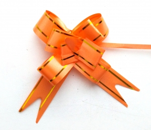 Оранжевая лента для создания банта 26х1,5 см.  ― Интернет-магазин оригинальных подарков Tuk-i-tuk.ru