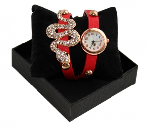 Наручные часы Snake Red  ― Интернет-магазин оригинальных подарков Tuk-i-tuk.ru