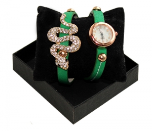 Наручные часы Snake Green ― Интернет-магазин оригинальных подарков Tuk-i-tuk.ru