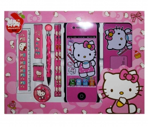 Канцелярский набор "Hello Kitty"  ― Интернет-магазин оригинальных подарков Tuk-i-tuk.ru