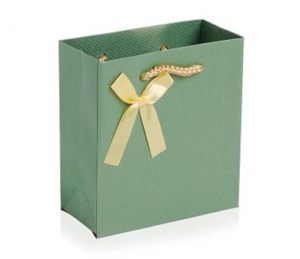 Подарочный пакет Классика Green 30х27х12 см.  ― Интернет-магазин оригинальных подарков Tuk-i-tuk.ru
