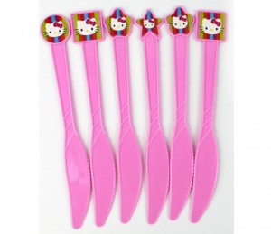 Набор ножей "Hello Kitty" 6 штук  ― Интернет-магазин оригинальных подарков Tuk-i-tuk.ru