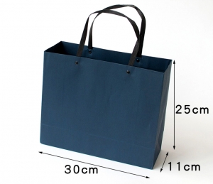 Подарочный пакет синий 30х25х11 см. ― Интернет-магазин оригинальных подарков Tuk-i-tuk.ru