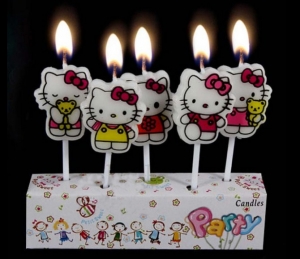 Набор свечей для торта "Kitty"   ― Интернет-магазин оригинальных подарков Tuk-i-tuk.ru