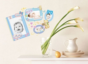 Наклейка с рамками для фото "Наш малыш" ― Интернет-магазин оригинальных подарков Tuk-i-tuk.ru