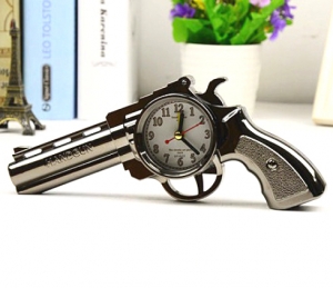 Часы на батарейке "Пистолет"  ― Интернет-магазин оригинальных подарков Tuk-i-tuk.ru