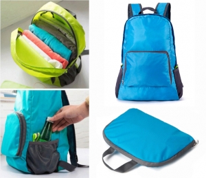 Рюкзак-сумка "Трансформер" голубая
