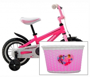 Детская корзинка на раму велосипеда "Принцессы"   ― Интернет-магазин оригинальных подарков Tuk-i-tuk.ru