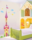 Настенный стикер "Замок с принцессой" 