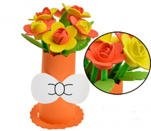Набор сделай сам ваза с цветами "Розы №3"  ― Интернет-магазин оригинальных подарков Tuk-i-tuk.ru