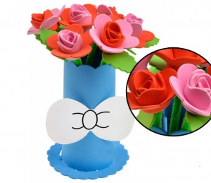 Набор сделай сам ваза с цветами "Розы №4" 