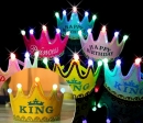 Светящаяся корона "King" YELLOW 