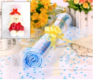 Пакет с сердечками Love BLUE 50 х 65 см. ― Интернет-магазин оригинальных подарков Tuk-i-tuk.ru