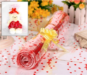 Пакет с сердечками Love RED 65 х 92 см.  ― Интернет-магазин оригинальных подарков Tuk-i-tuk.ru