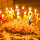 Набор цветных свечей для торта Happy Birthday