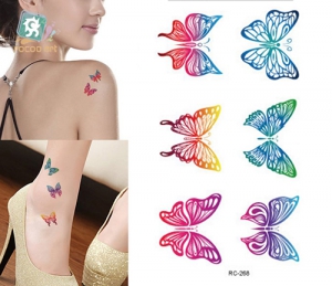 Временное Flash Tattoo "Нежные бабочки"  