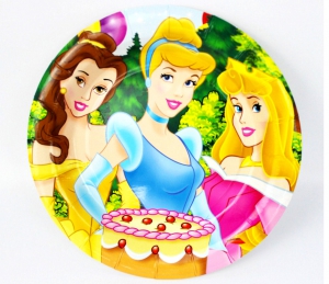 Набор тарелок "Принцессы" 9 дюймов 6 шт. ― Интернет-магазин оригинальных подарков Tuk-i-tuk.ru