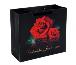 Подарочный пакет Розы 27х30х12 см. ― Интернет-магазин оригинальных подарков Tuk-i-tuk.ru