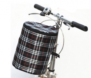 Сумка на руль велосипеда ROUND BLACK ― Интернет-магазин оригинальных подарков Tuk-i-tuk.ru