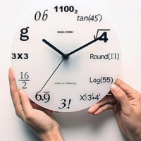 Настенные часы "Забавная математика" ― Интернет-магазин оригинальных подарков Tuk-i-tuk.ru